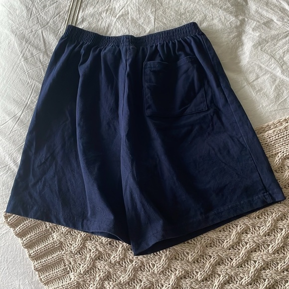 Men’s Basic Editions Cotton Lounge Shorts Bundle Size Medium Navy and Gray - Picture 4 of 9
